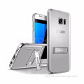 New design Luxury Aluminum Ultra-thin Mirror Metal bumper Case Cover for Samsung Galaxy s7 with holder